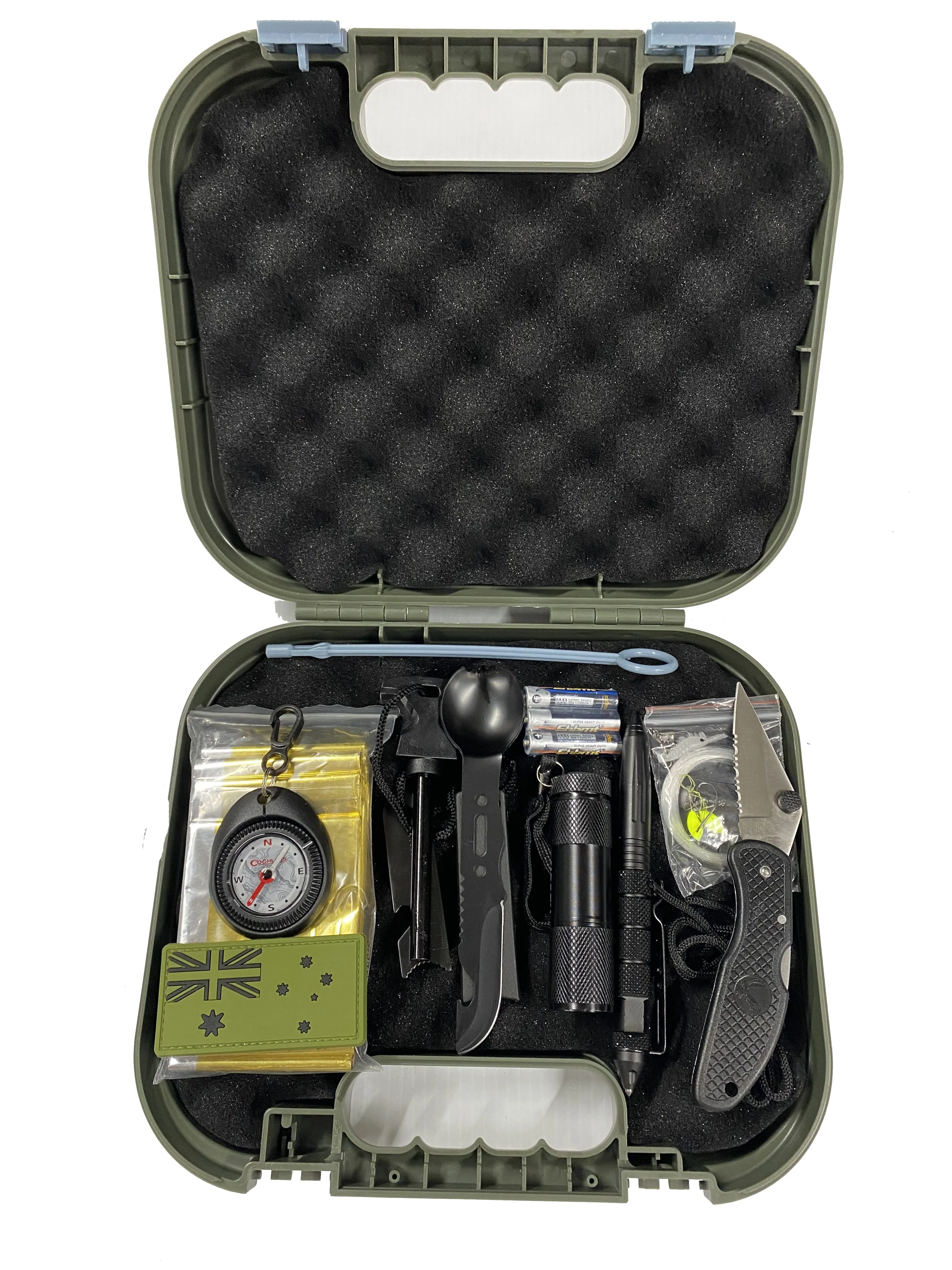 11 Piece Thriver survivor Kit including Glock Pistol Case