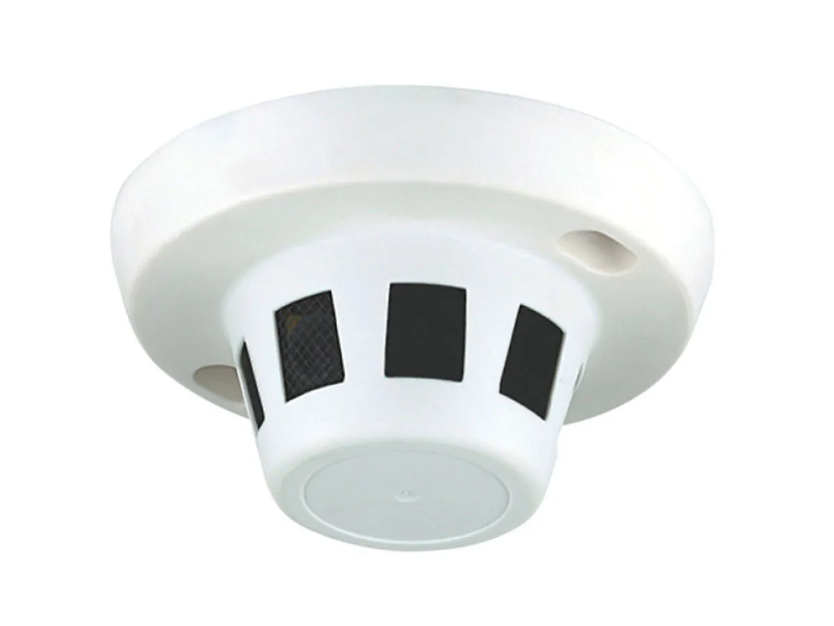 2.1MP HD-TVI Pinhole Smoke Detector Covert Security Camera (ships within the US only)