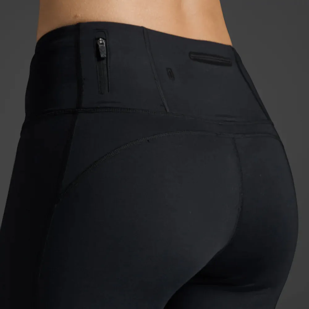 2XU Light Speed Womens Mid-Rise Compression Tights - Black/ Black Reflective