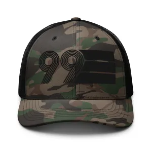 99 - 1999 Black Out Camouflage trucker hat