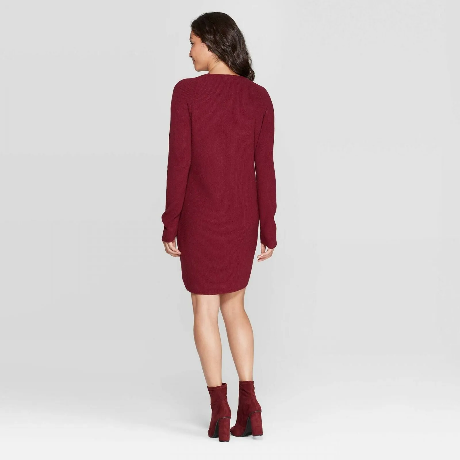 A New Day Women's Long Sleeve V-Neck Sweater Dress