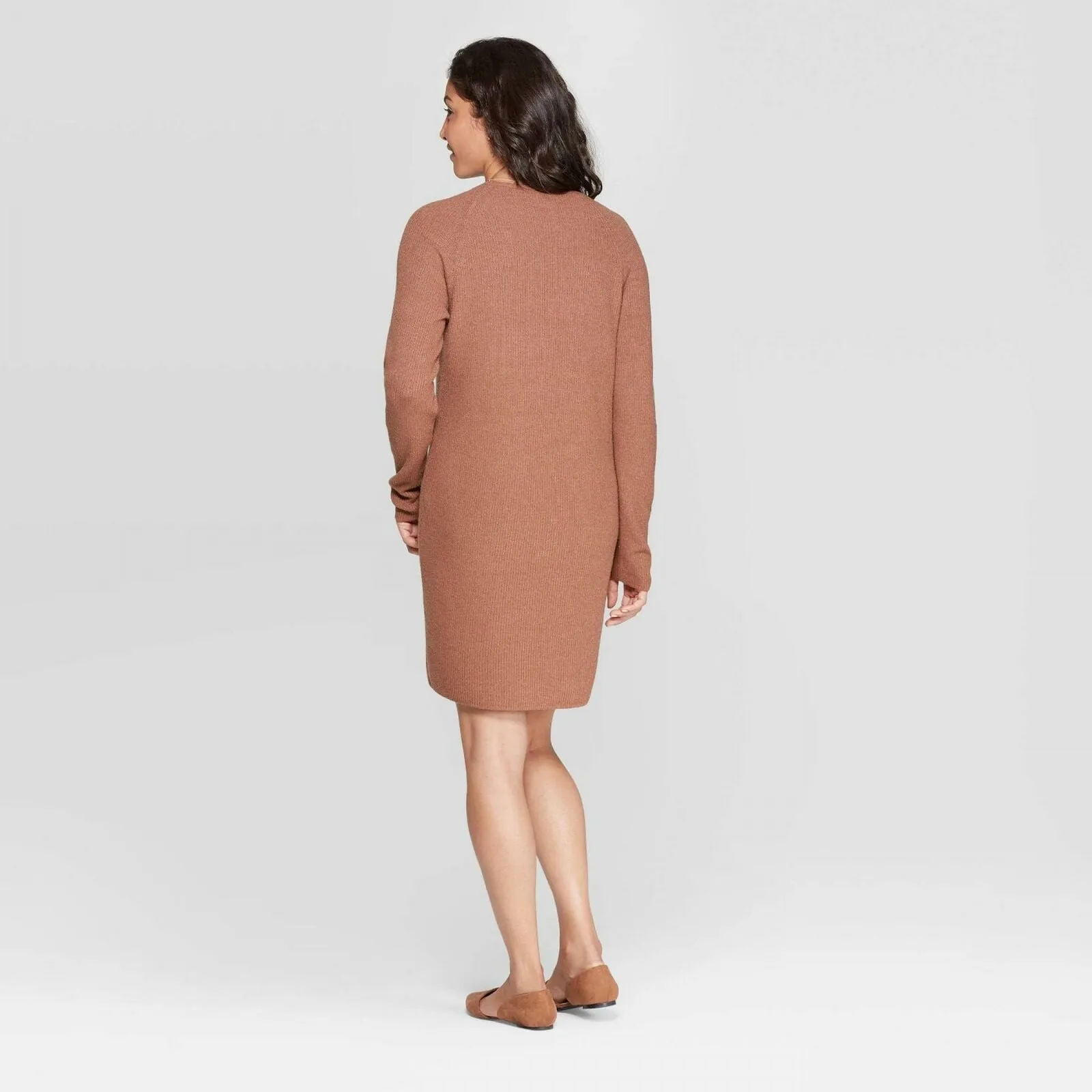 A New Day Women's Long Sleeve V-Neck Sweater Dress