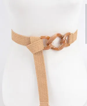 Acrylic Link Elastic Stretch Belt