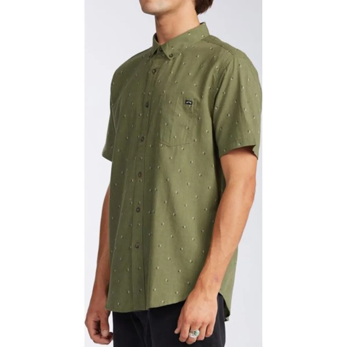All Day Jacquard Short Sleeve Shirt