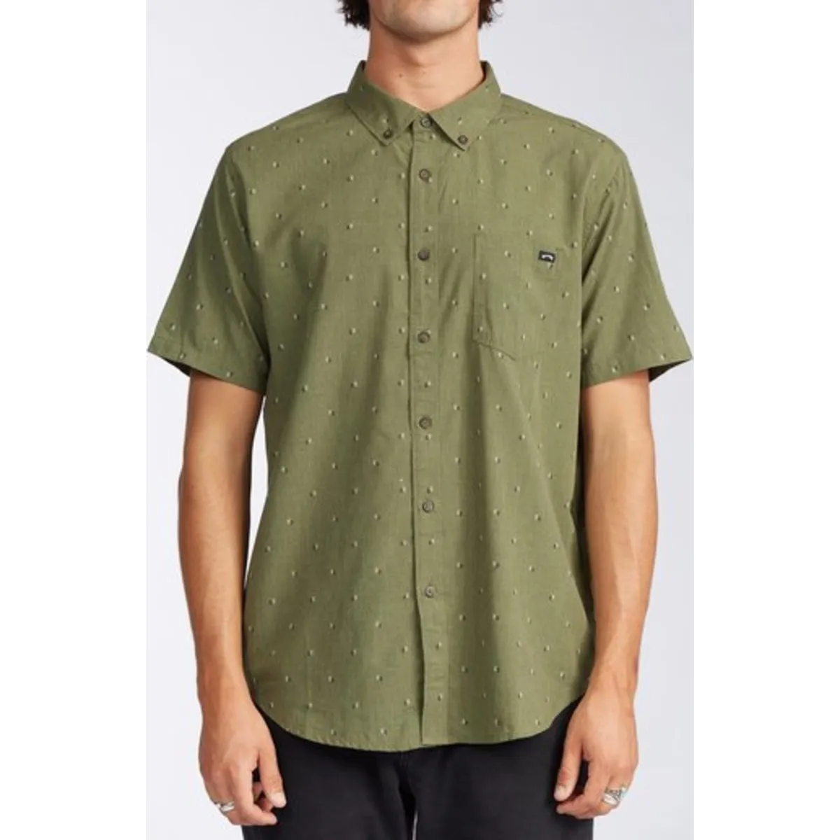 All Day Jacquard Short Sleeve Shirt