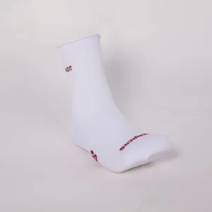 Bandit Running Grid Knit Run Socks - 2 Pack - White/Cherry