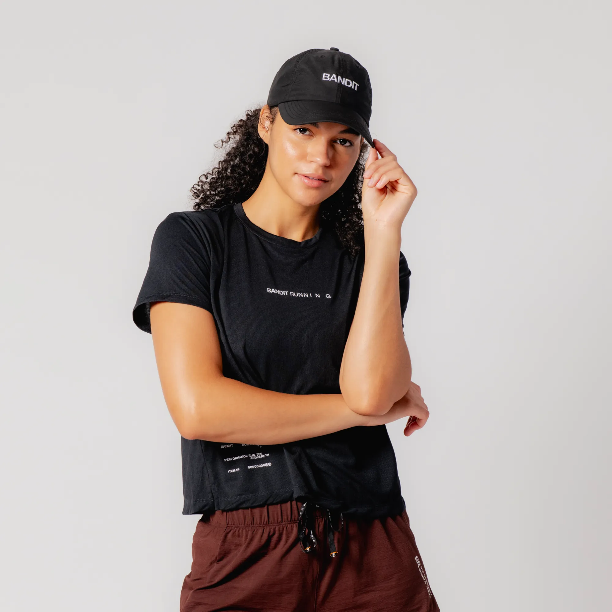 Bandit Running - "Bandit" Nylon Dad Hat - Black