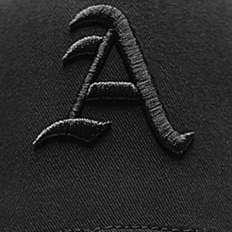 Baseball Cap Letter A Embroidery Snapback Hat Cotton