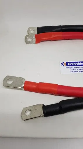 Battery interconnect Cables Super Heavy Duty No voltage Loss One Pair 450mm
