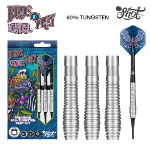 Birds of Prey Kestrel Soft Tip Dart Set-80% Tungsten Barrels