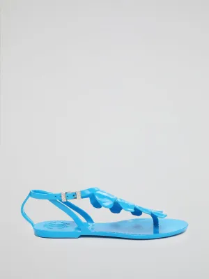 Blue Ankle Strap Sandals