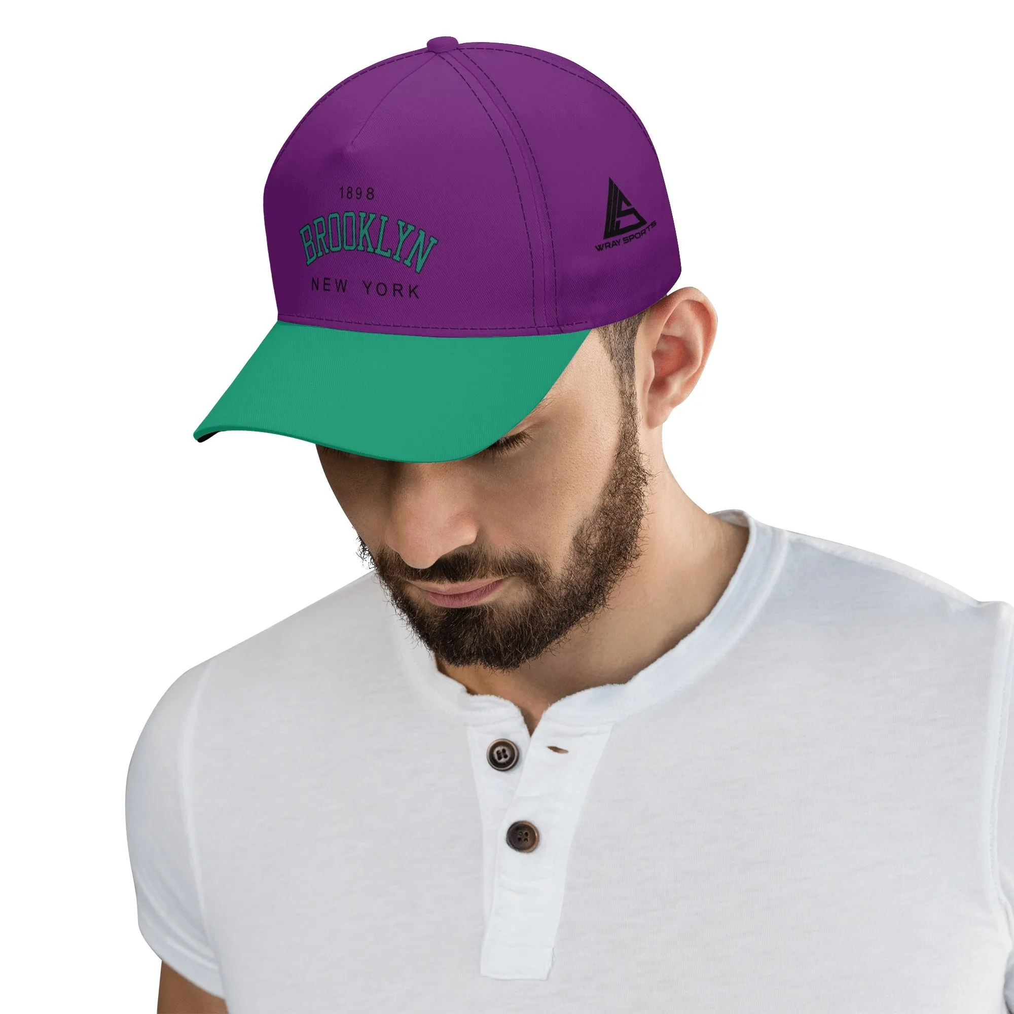 Brooklyn New York 1898 Purple Baseball Cap