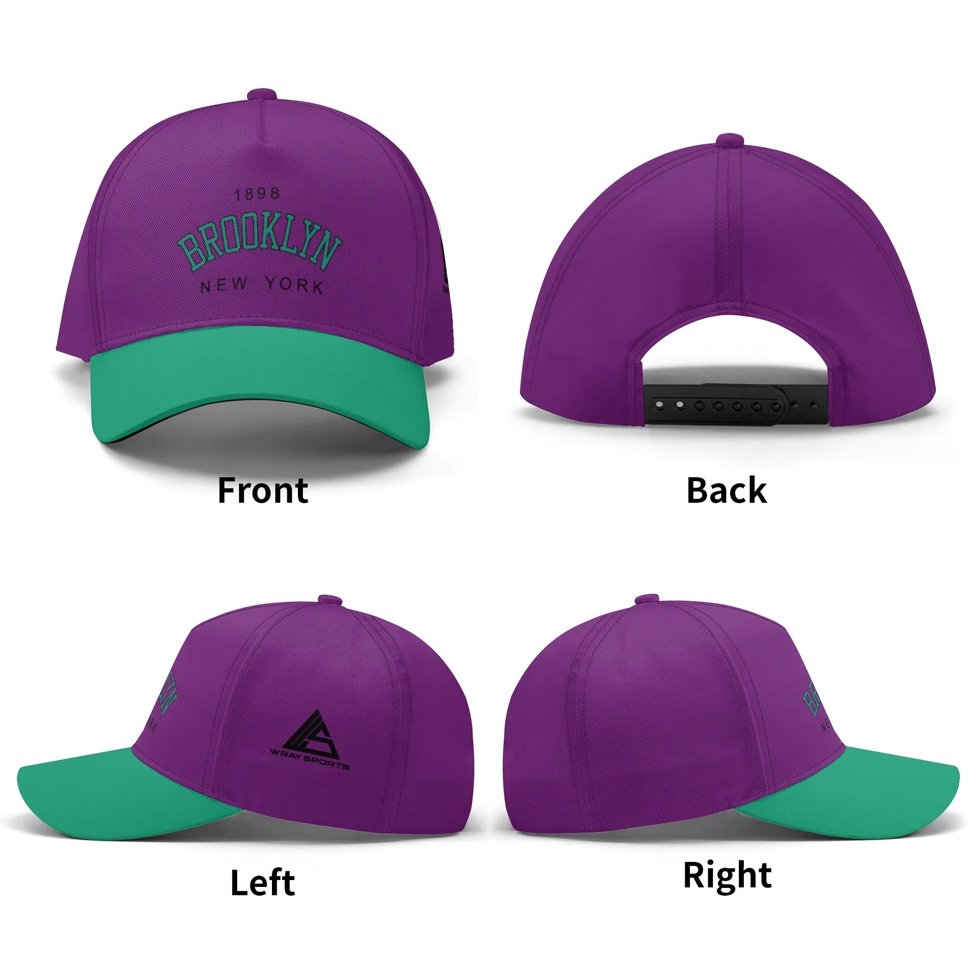 Brooklyn New York 1898 Purple Baseball Cap