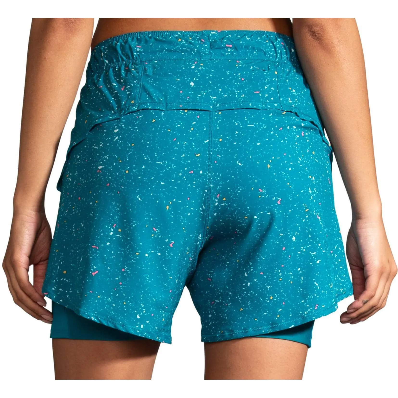 Brooks Chaser 5 Inch 2 In 1 Womens Running Shorts - Blue