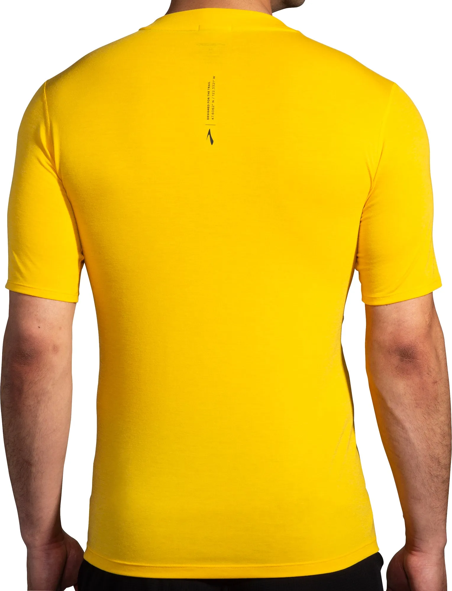 Brooks High Point Short Sleeve Mens Running Top - Yellow