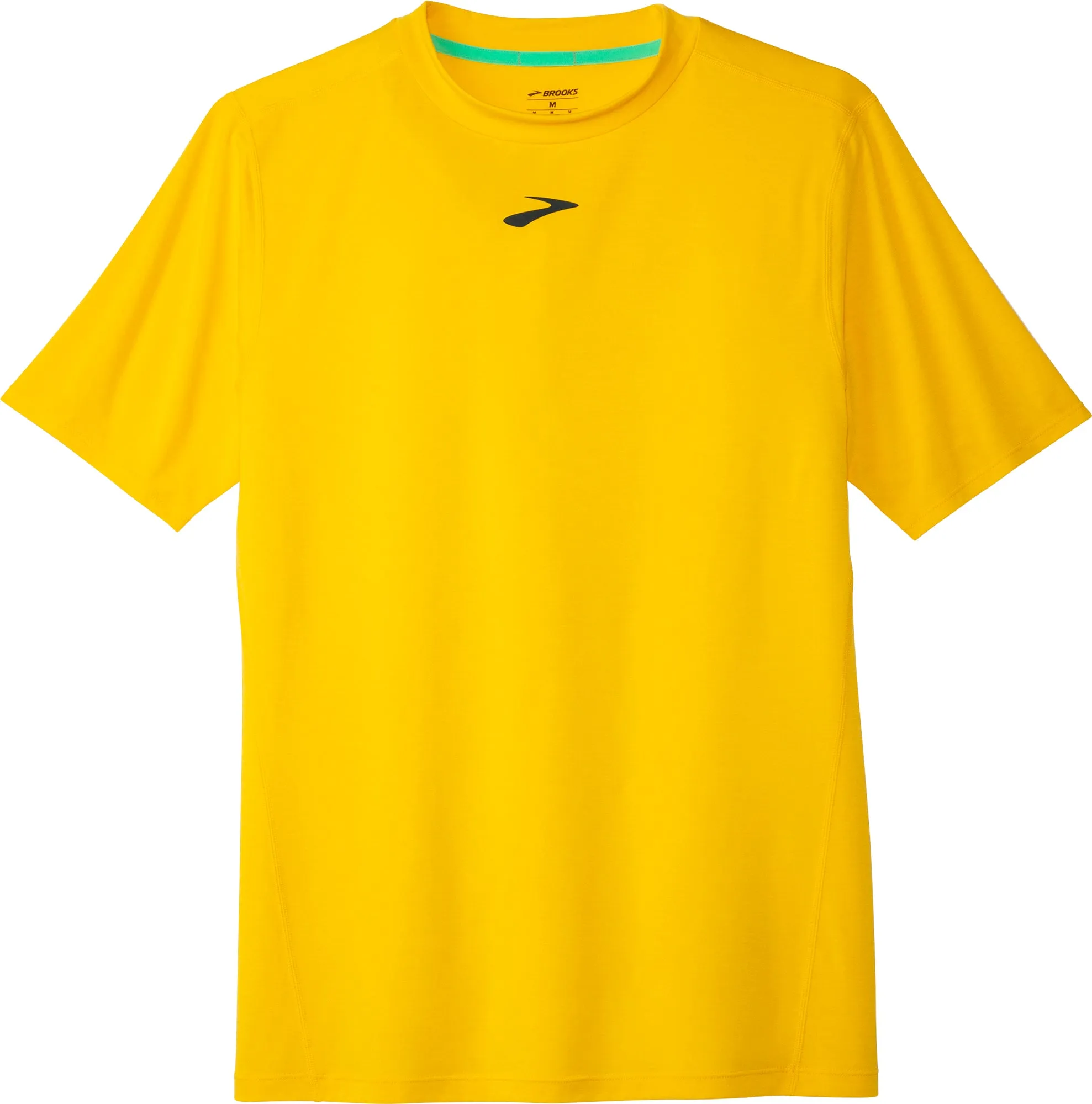 Brooks High Point Short Sleeve Mens Running Top - Yellow