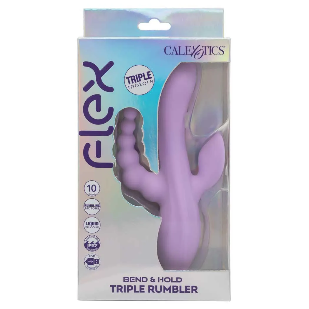 CalExotics Flex Bend & Hold Triple Rumbler Vibrator
