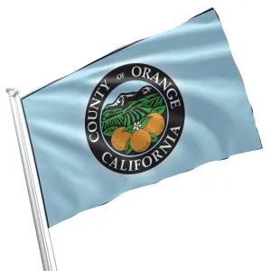 California State Orange County Cities USA United States of America Flag Banner
