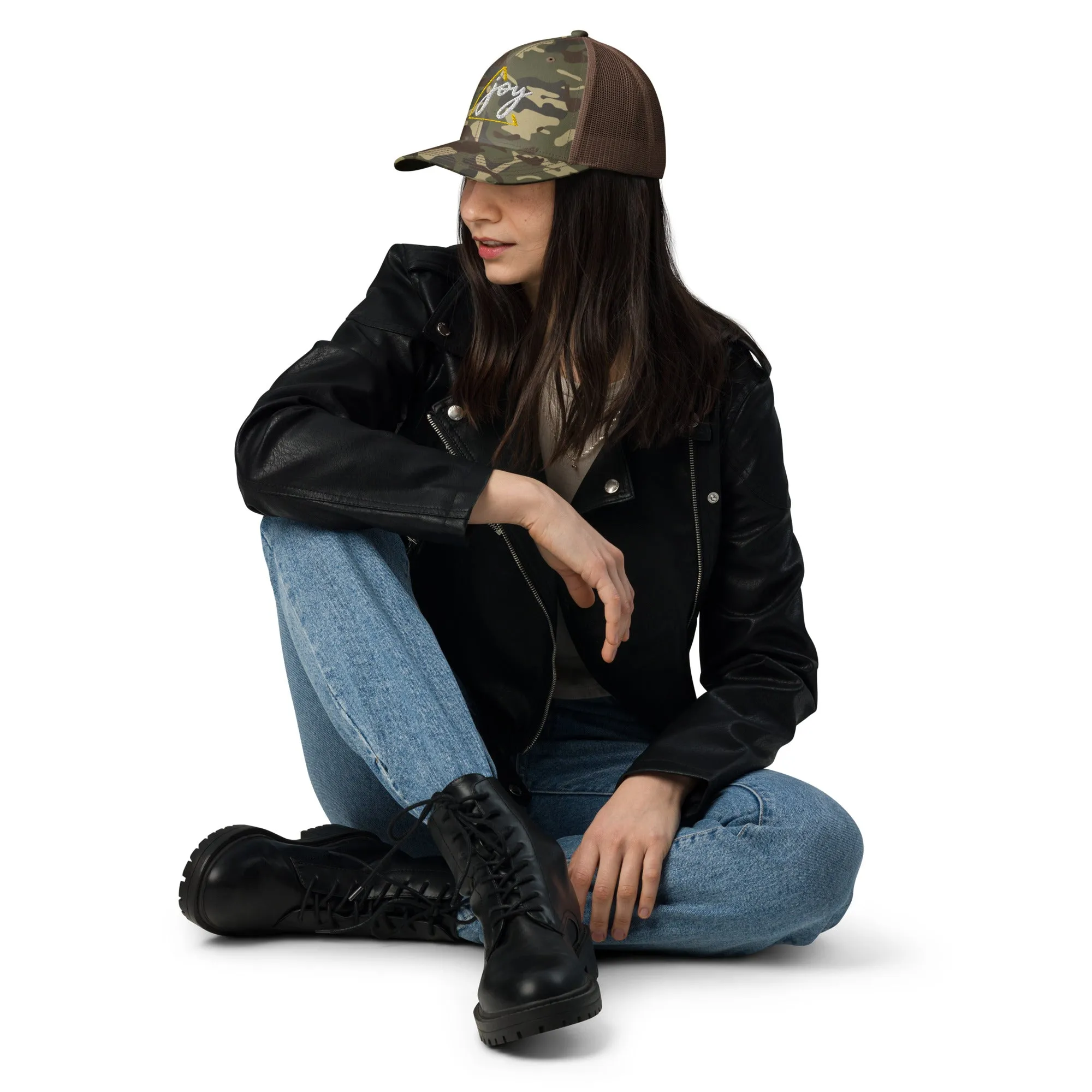 Camouflage trucker hat, Unisex, Military Hat, Gift Idea, Joy Hat