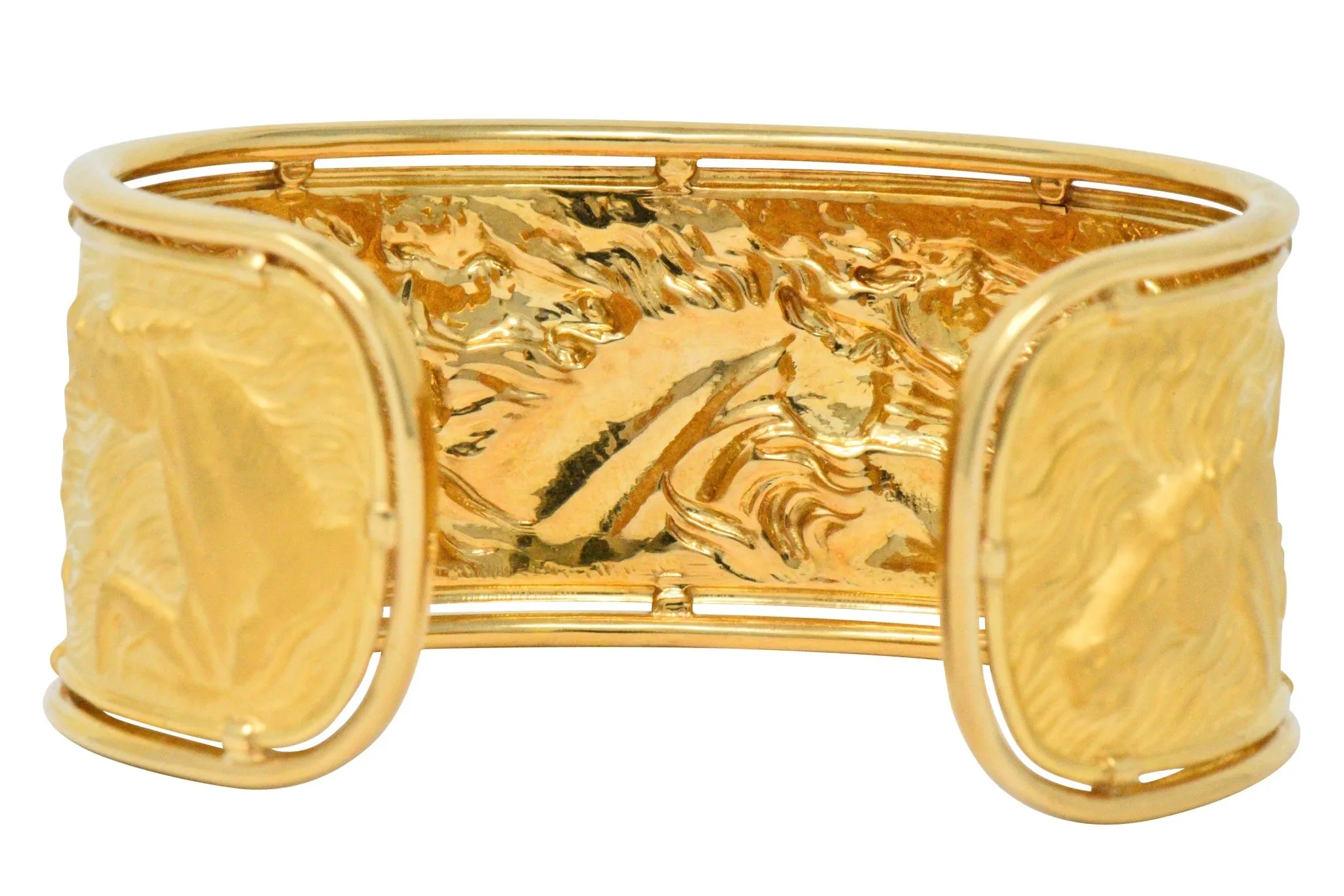 Carrera y Carrera 18 Karat Gold Ecuestre Horse Cuff Bracelet
