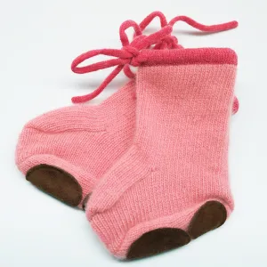 Cashmere & Suede Baby Booties