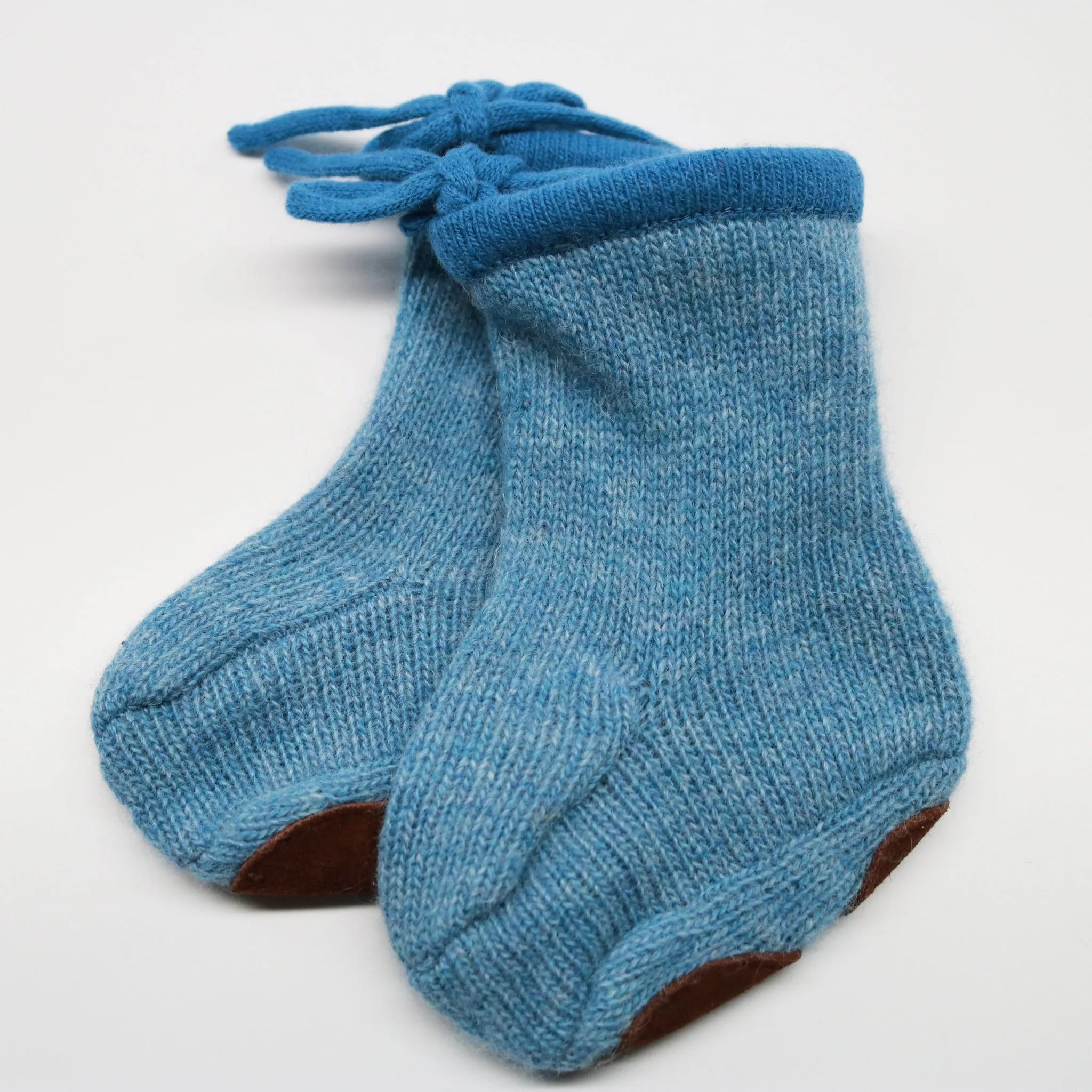 Cashmere & Suede Baby Booties