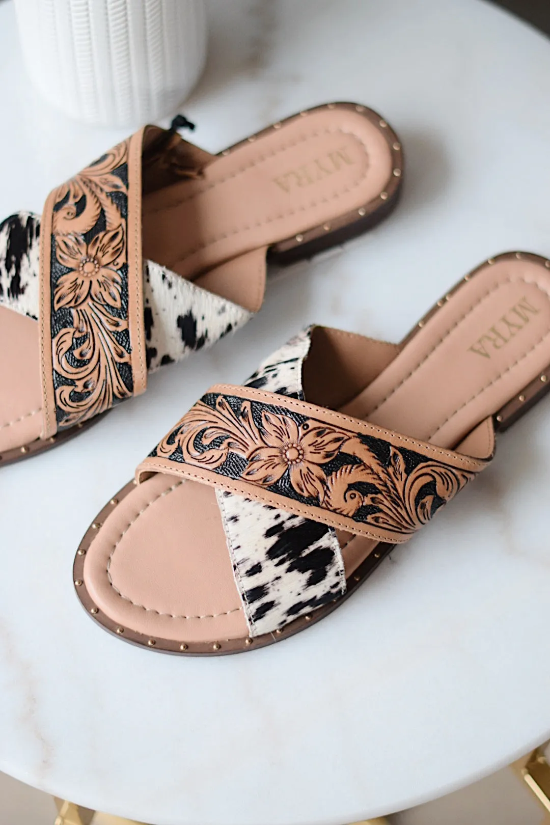 Chappy Handtooled Sandals