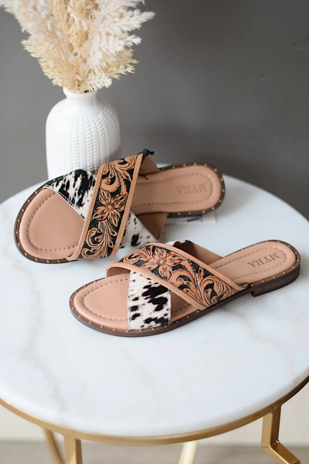 Chappy Handtooled Sandals