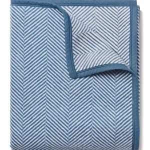 Chappy Wrap | Harborview Herringbone Blanket {Cornflower}