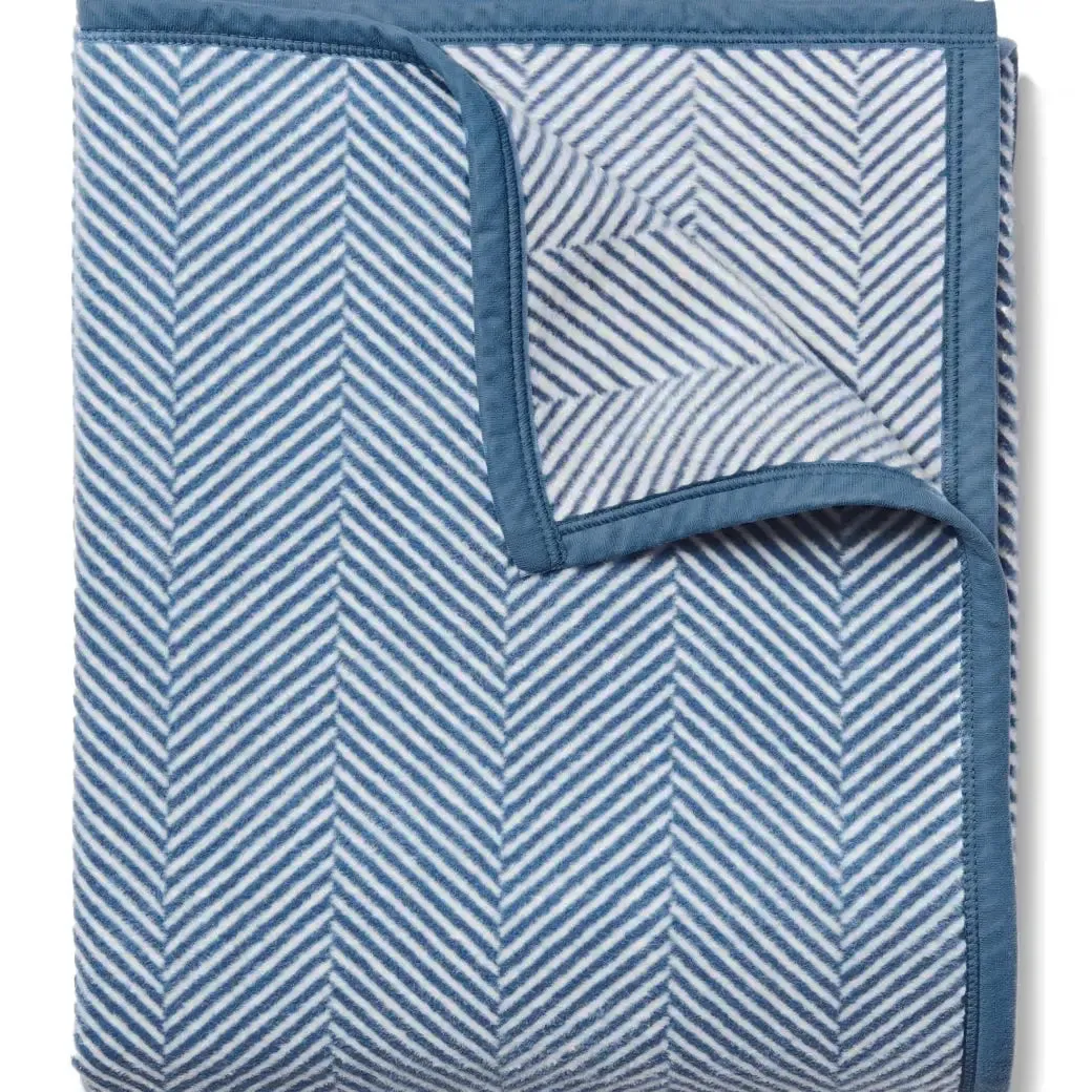 Chappy Wrap | Harborview Herringbone Blanket {Cornflower}
