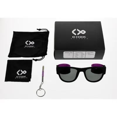Chiik Glasses - UV400 Protection Flexible Sunglasses (Purple)