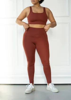 Compressive High-Rise Legging, Sedona