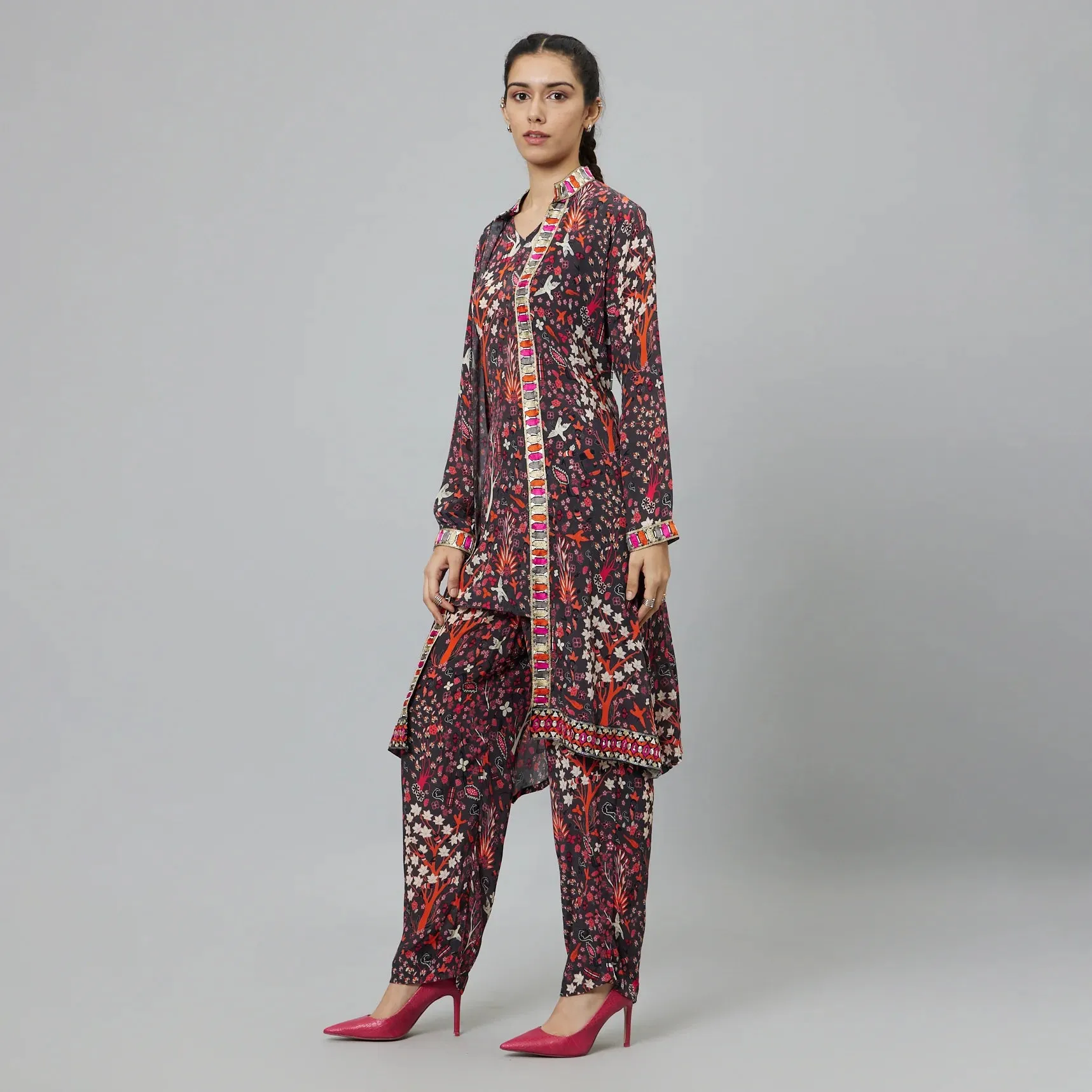 CONCRETE JUNGLE STRIPE PRINT 3 PIECE CO-ORD SET