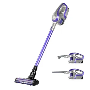 Cordless 150w Handstick Vacuum Cleaner Purple and Grey