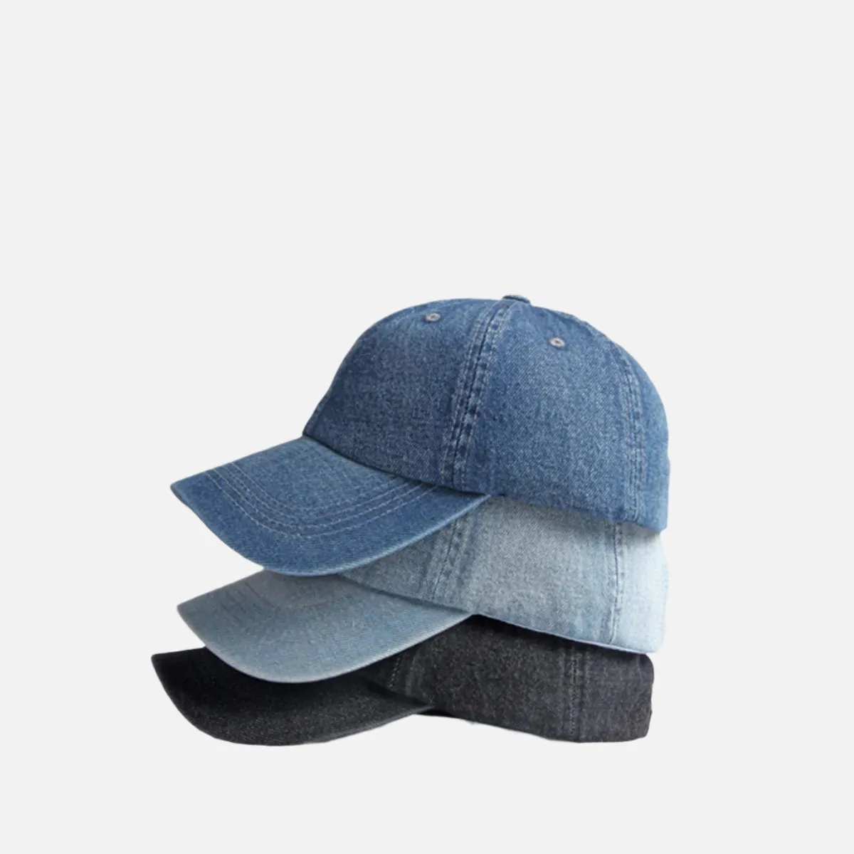 Cotton Denim Baseball Cap