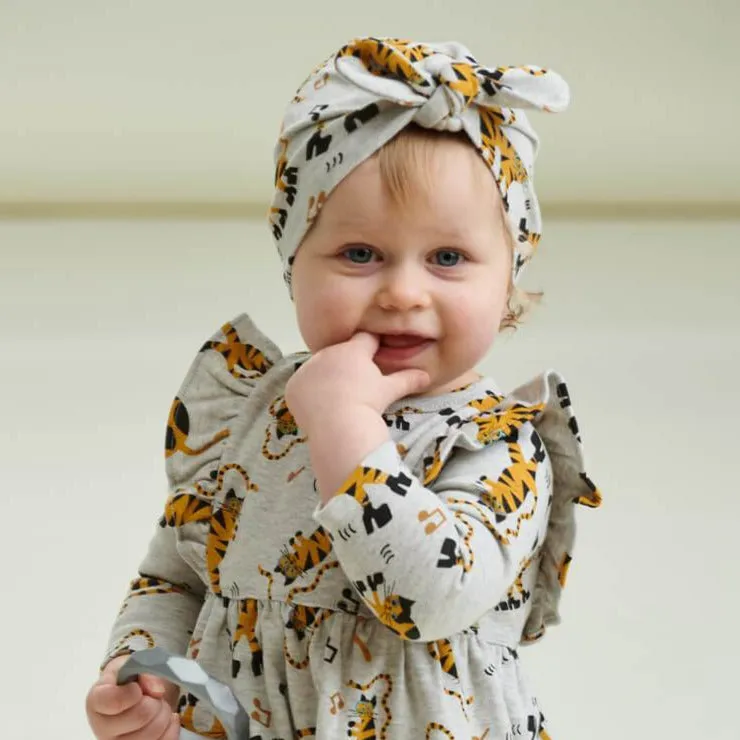 CUPID - Cool Cats Organic Baby Turban Hat With Bow
