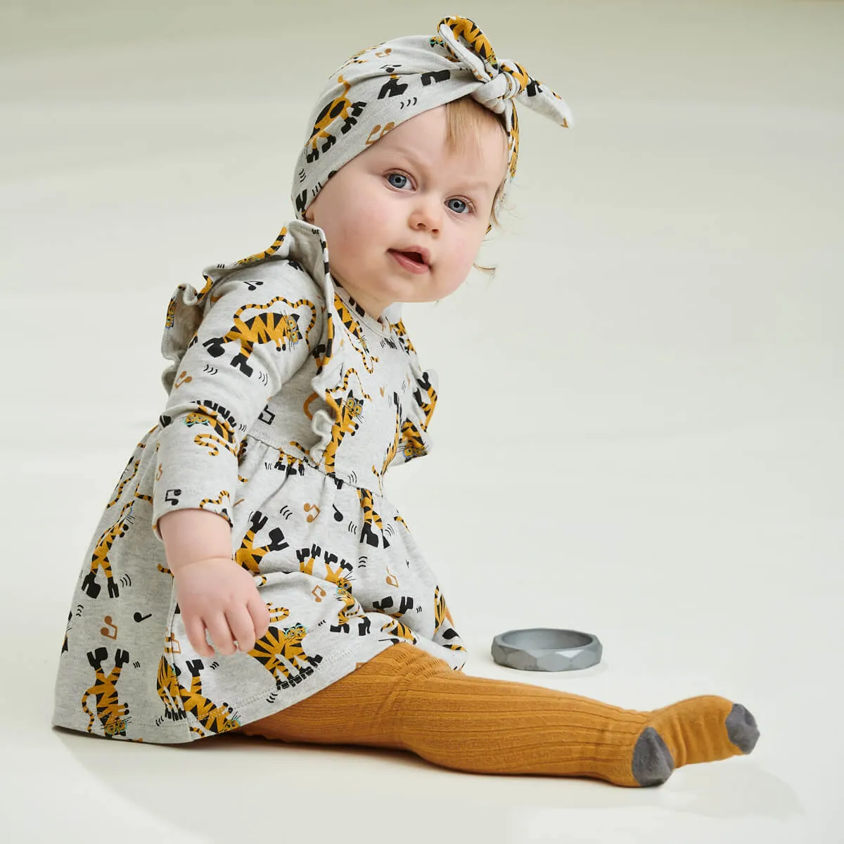CUPID - Cool Cats Organic Baby Turban Hat With Bow