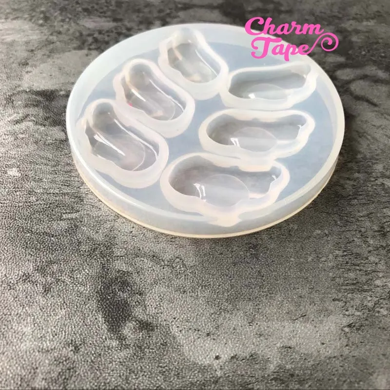 Cute Angel Wings charm Silicon mold flexible, for polymer clay, resin jewelry 010049