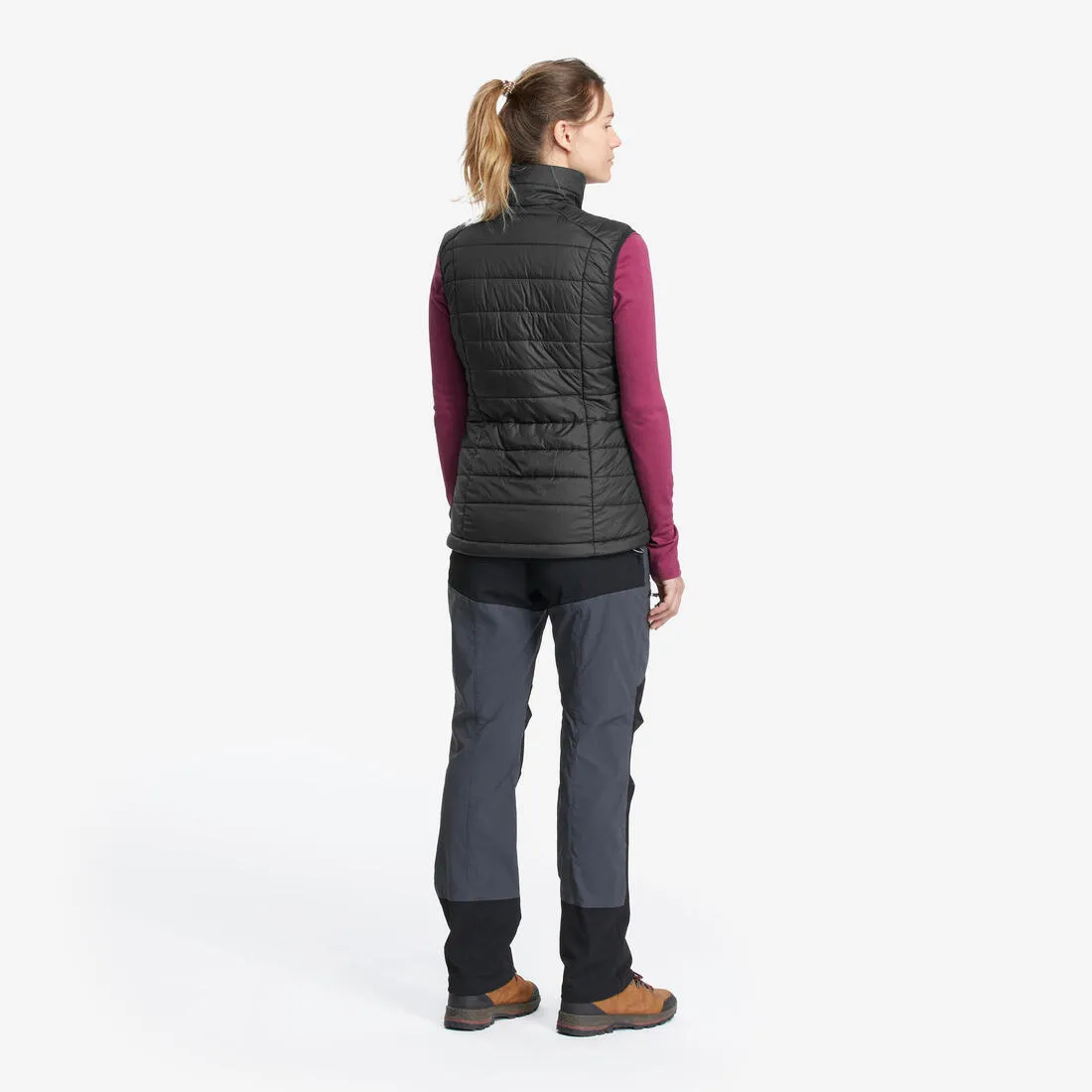 Doudoune sans manches synthétique de trek montagne - MT100 - Femme