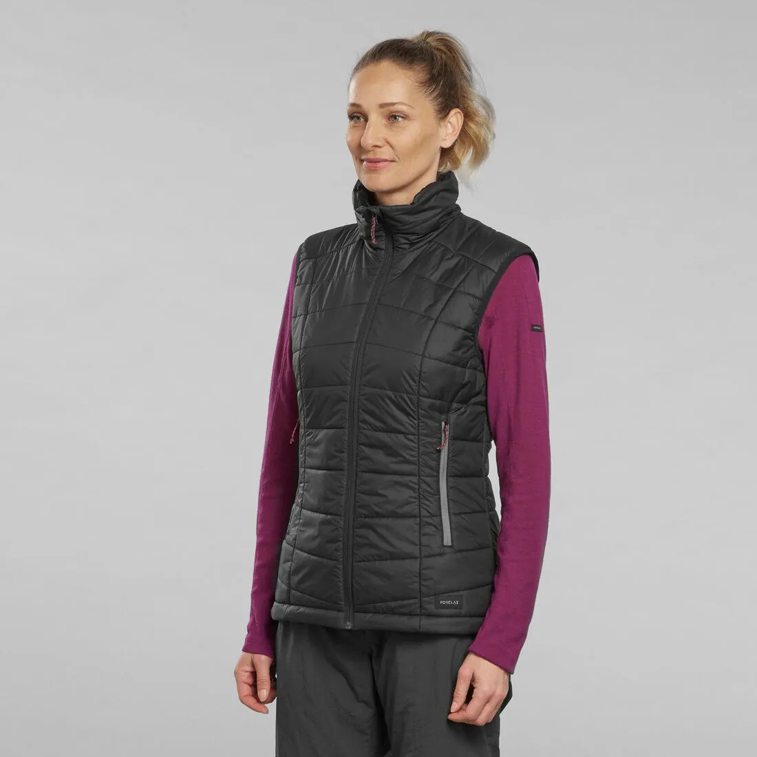 Doudoune sans manches synthétique de trek montagne - MT100 - Femme