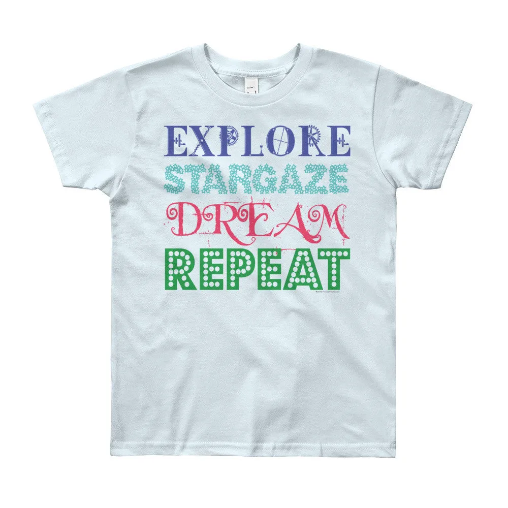 Explore Stargaze Dream Repeat Youth T-Shirt