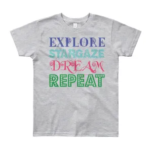 Explore Stargaze Dream Repeat Youth T-Shirt
