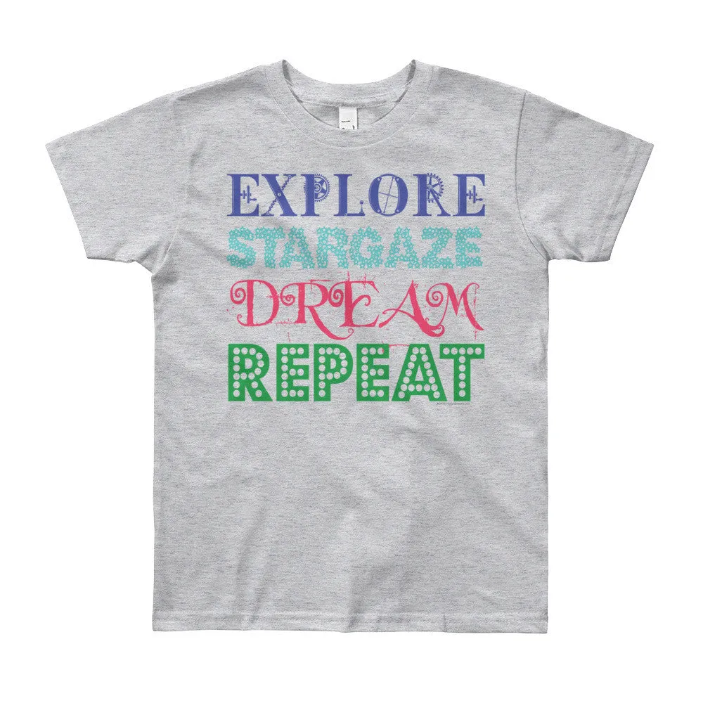 Explore Stargaze Dream Repeat Youth T-Shirt