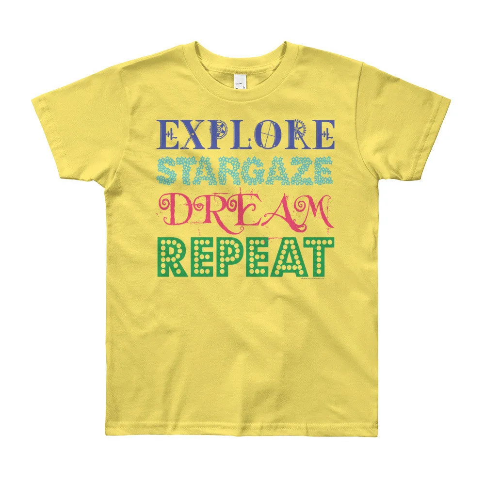 Explore Stargaze Dream Repeat Youth T-Shirt