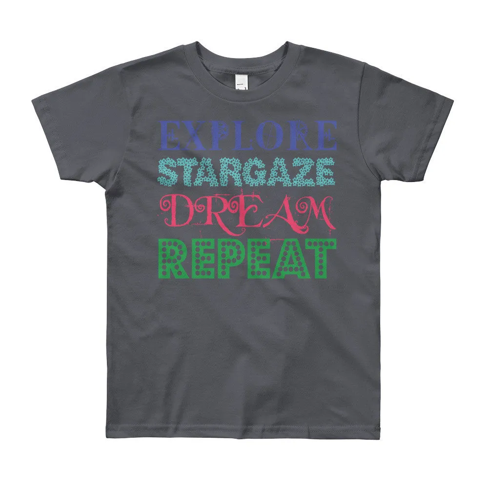 Explore Stargaze Dream Repeat Youth T-Shirt