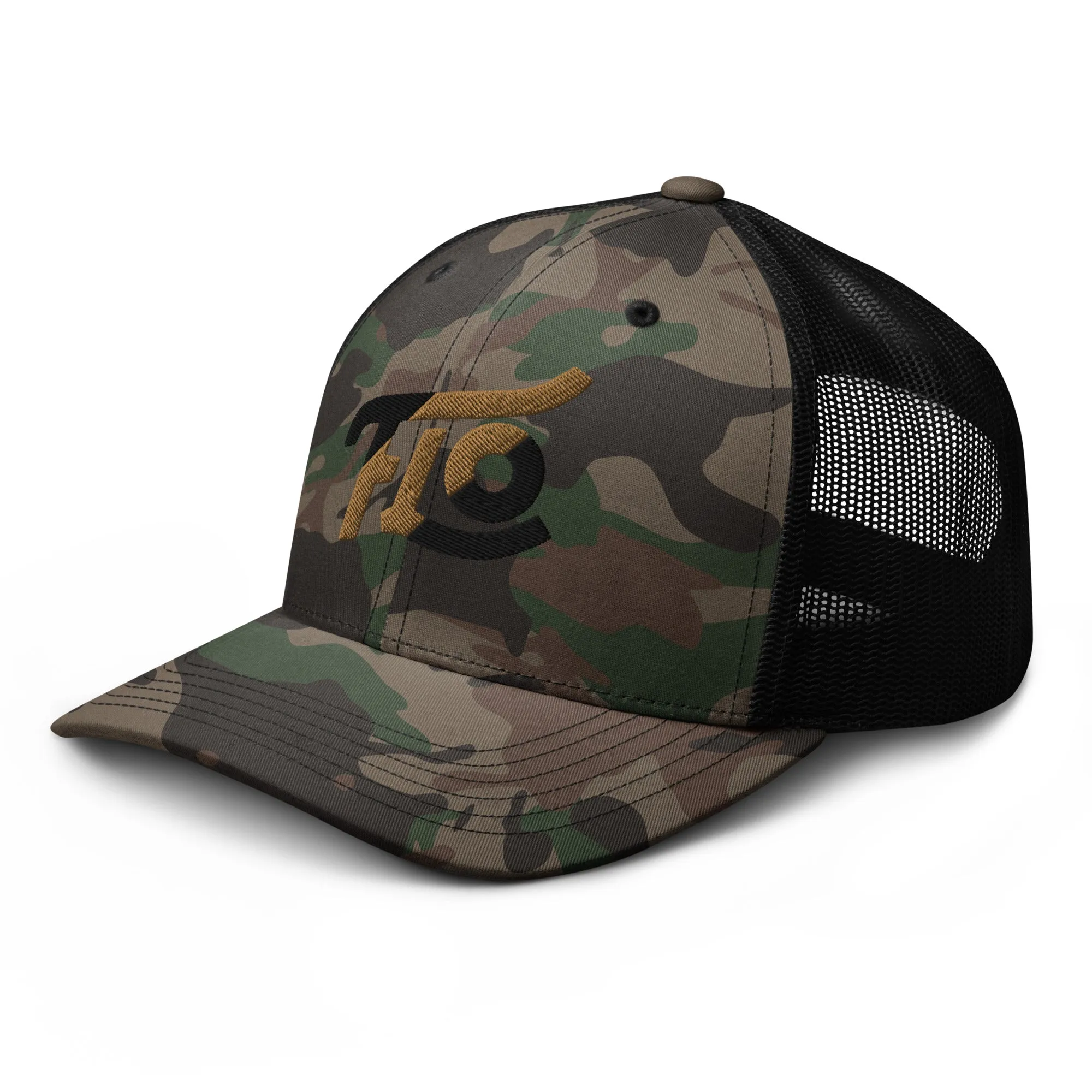 FLO Camouflage Trucker Cap (Old Brown/Black Edition)