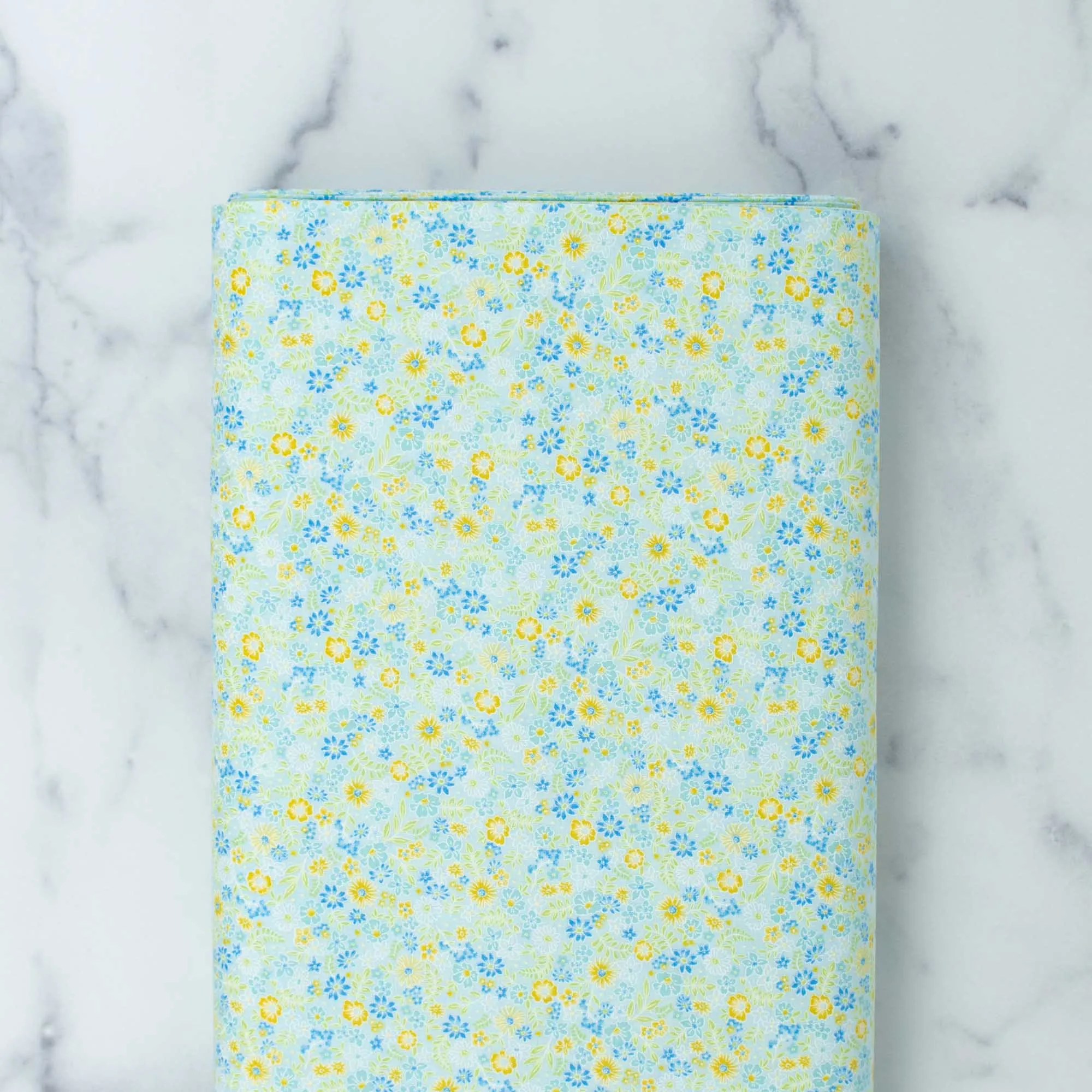 Garden Delight II by Gray Sky Studio - Posies Light Aqua 8GSF-3