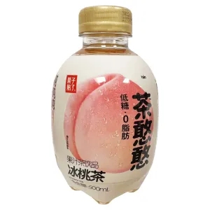 Guozishule Ice Peach Tea 500ml ~ 果子熟了 茶憨憨冰桃茶 500ml