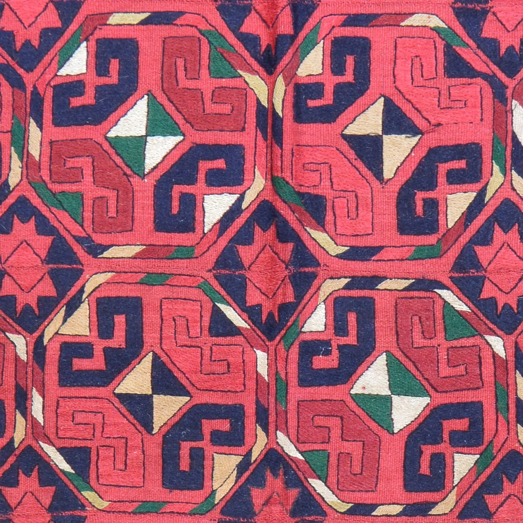 Hand-Woven Afghan Tent Band Suzani  Handmade Textile/Rug (Size 5.6 X 9.3) Brrsf-1500