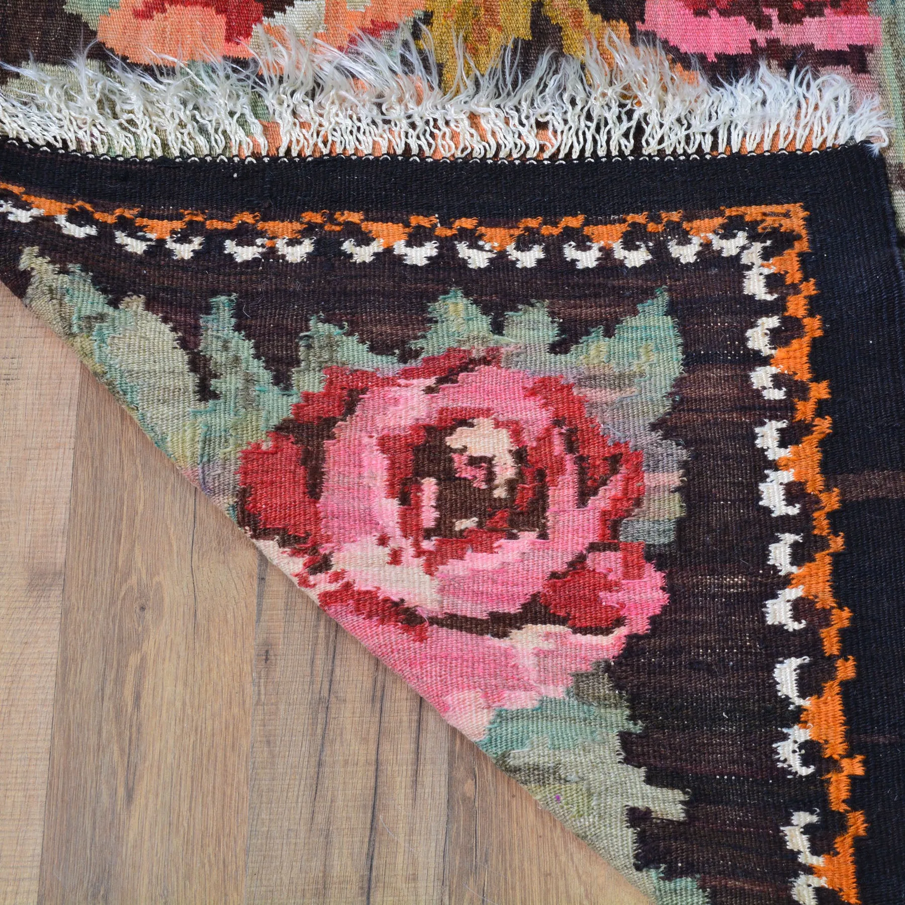 Hand-Woven Reversible Bessarabian Maldivian Kilim Handmade Rug (Size 6.9 X 9.2) Cwral-10179